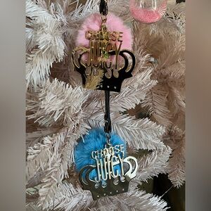 JUICY COUTURE VINTAGE Y2K ‘CHOOSE JUICY’ BAG CHARMS - BUNDLE OF TWO